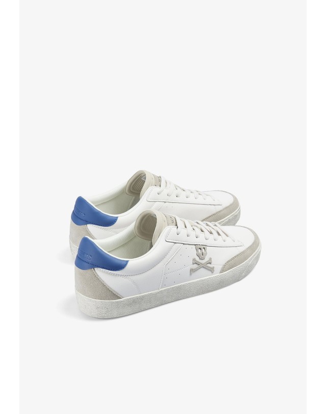스칼퍼스 스캘퍼스 스컬 로고 로우탑 스니커즈 70201-scnew-gala-sneakers-aw2627-offwhiteblue OFF WHITE/BLUE 화이트 착용컷