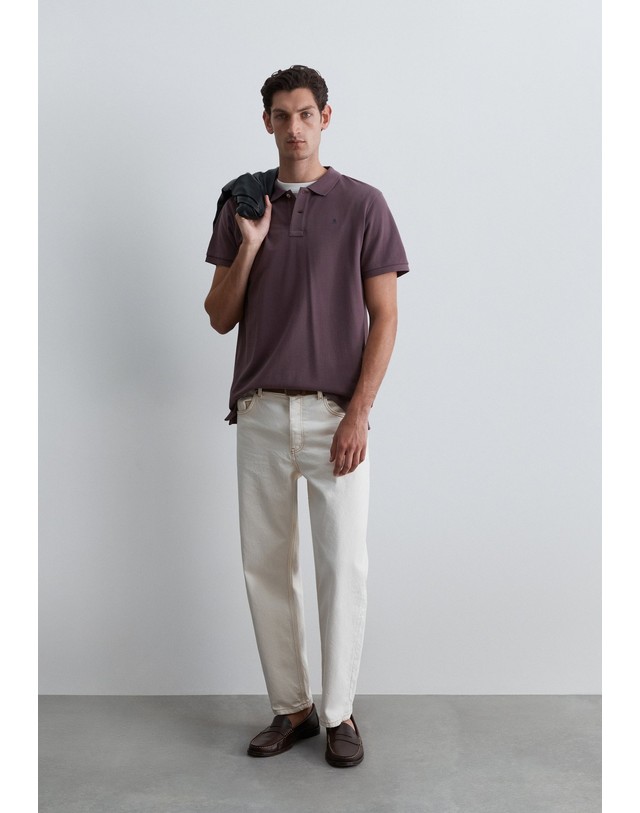 스칼퍼스 스캘퍼스 워시드 반팔 피케 폴로셔츠 69171-scbasic-contrast-polo-aw2627-burgundy BURGUNDY 레드 착용컷