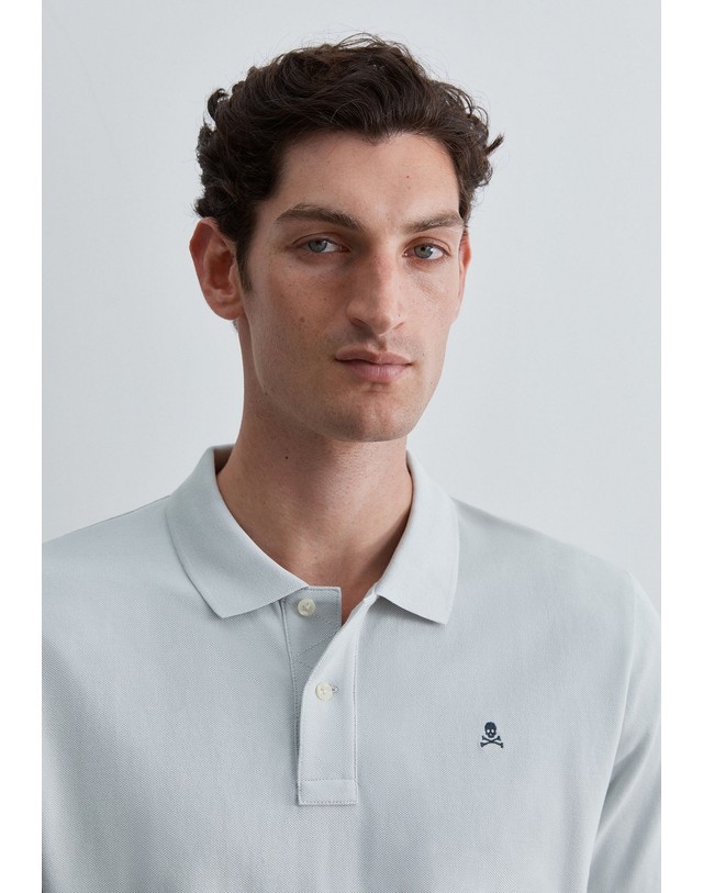 스칼퍼스 스캘퍼스 레귤러핏 워시드 반팔 폴로셔츠 69171-scbasic-contrast-polo-aw2627-lightgrey LIGHT GREY 그레이 착용컷
