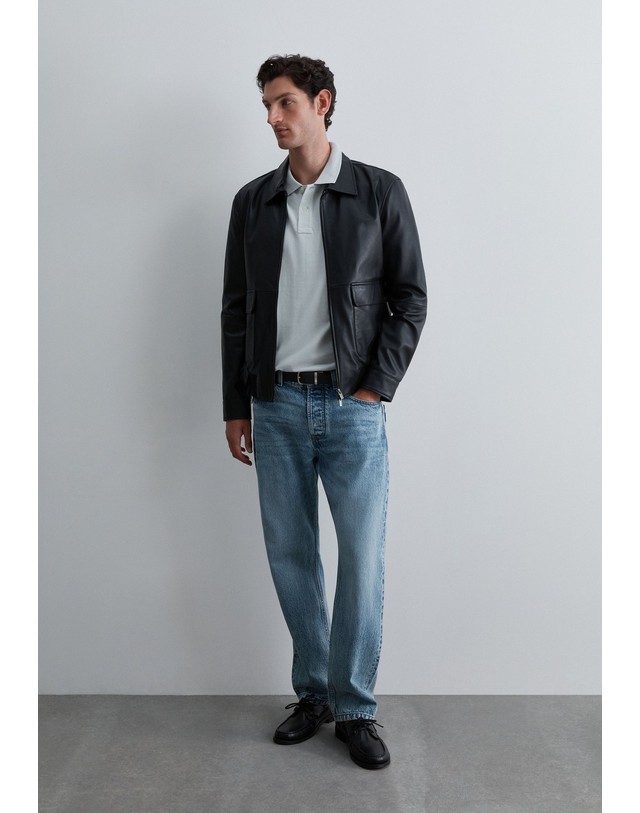 스칼퍼스 스캘퍼스 레귤러핏 워시드 반팔 폴로셔츠 69171-scbasic-contrast-polo-aw2627-lightgrey LIGHT GREY 그레이 착용컷