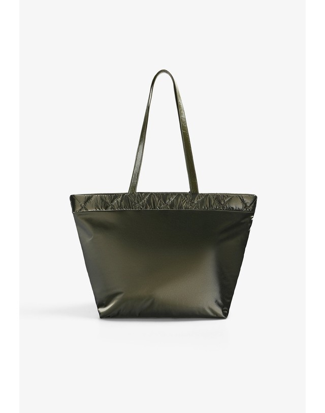 스칼퍼스 스캘퍼스 퀄팅 디테일 나일론 쇼퍼백 72084-scny-quilted-sp-bag-aw2627-khaki KHAKI 카키 착용컷