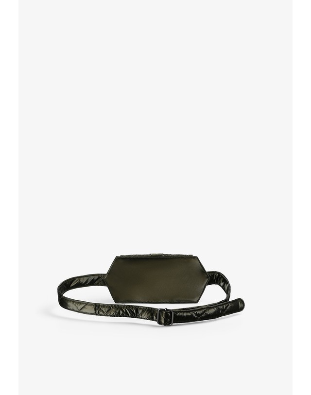스칼퍼스 스캘퍼스 퀼팅 나일론 벨트백 72080-scny-quilted-funny-bag-aw2627-khaki KHAKI 카키 착용컷