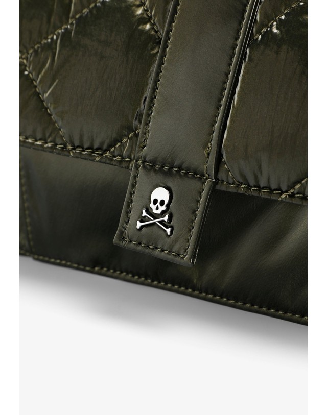 스칼퍼스 스캘퍼스 퀼팅 나일론 벨트백 72080-scny-quilted-funny-bag-aw2627-khaki KHAKI 카키 착용컷