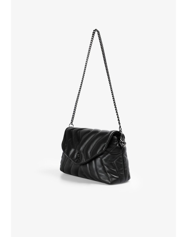 스칼퍼스 스캘퍼스 레더 퀼팅 체인 미니 숄더백 62293-scrussiamini-bag-aw2526-black BLACK 블랙 착용컷