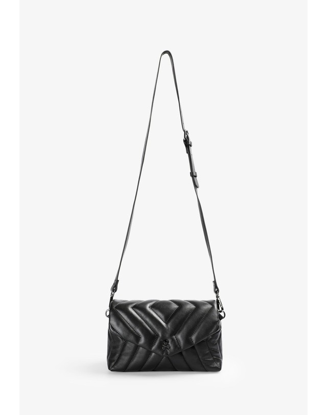 스칼퍼스 스캘퍼스 레더 퀼팅 체인 미니 숄더백 62293-scrussiamini-bag-aw2526-black BLACK 블랙 착용컷