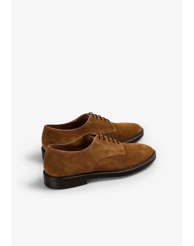 스칼퍼스 스캘퍼스 스웨이드 레이스업 더비화 58202-sccrawley-s-blucher-shoes-ss25-caramel CARAMEL 카멜 착용컷