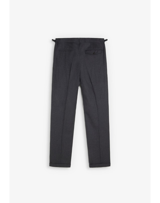 스칼퍼스 스캘퍼스 플리츠 테이퍼드 슬랙스 팬츠 72686-scpremium-virna-pants-aw2627-grey GREY 그레이 착용컷