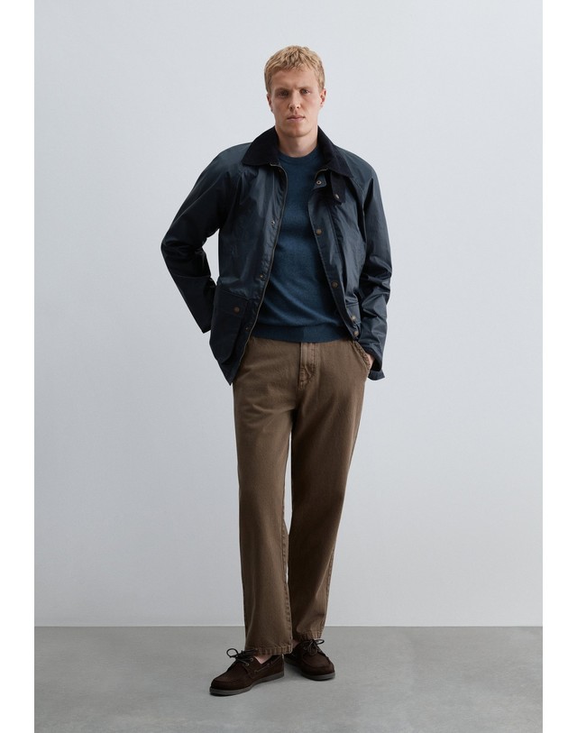 스칼퍼스 스캘퍼스 캐시미어 혼방 라운드넥 니트 스웨터 69222-scbasic-r-contrast-tricot-aw2627-navy NAVY 네이비 착용컷