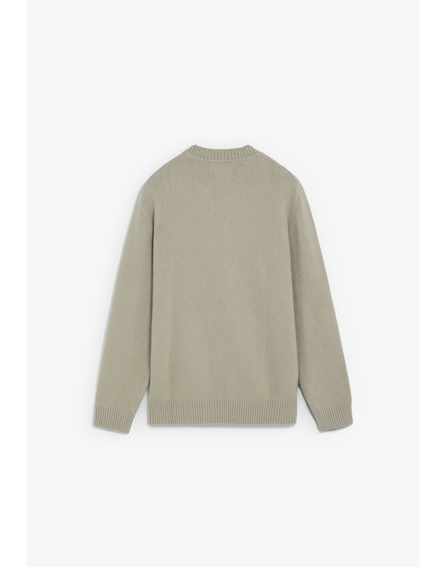 스칼퍼스 스캘퍼스 라운드넥 러스틱 니트 스웨터 69814-scpeach-tricot-aw2627-beige BEIGE 베이지 착용컷