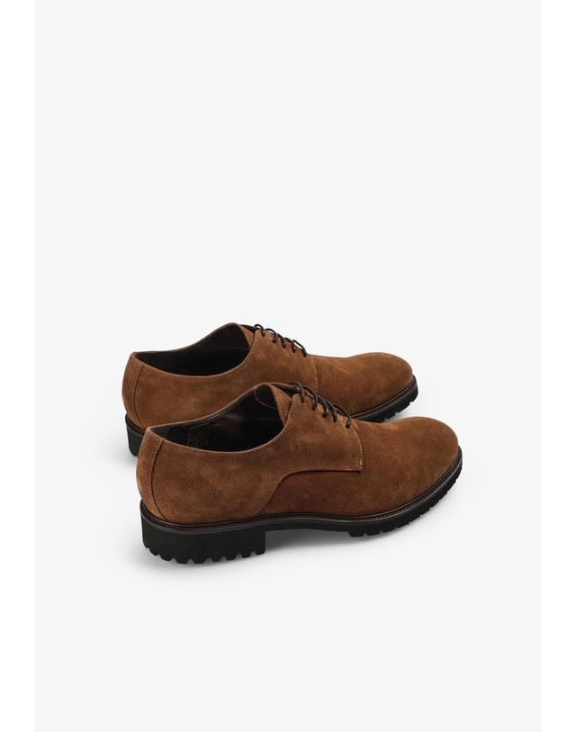 스칼퍼스 스캘퍼스 캐주얼 블루처 레이스업 더비슈즈 69716-sctrack-blucher-shoes-aw2627-brown BROWN 브라운 착용컷
