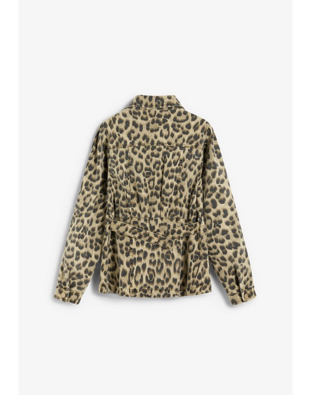 스칼퍼스 스캘퍼스 레오파드 포켓 데님 셔츠 자켓 72154-sccandy-belt-animal-denim-shirt-aw2627-animalprint ANIMAL PRINT 멀티컬러 착용컷