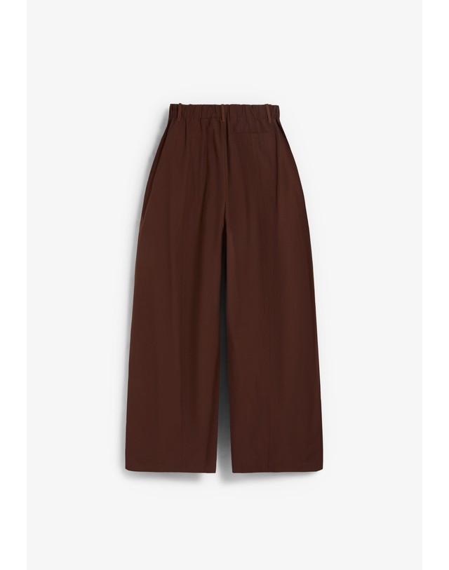 스칼퍼스 스캘퍼스 하이웨이스트 와이드 핀턱 팬츠 66705-sctafeta-pant-aw2627-darkburgundy DARK BURGUNDY 초콜릿 착용컷