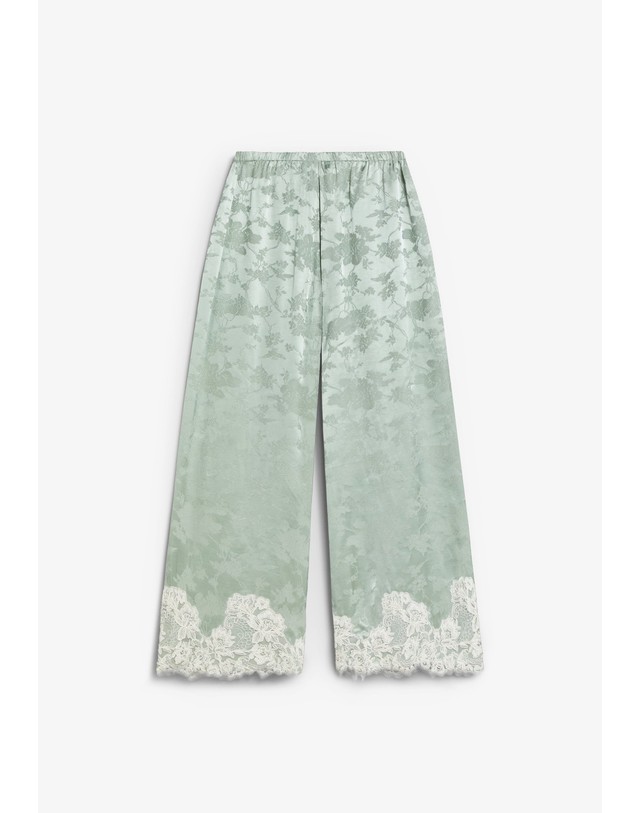 스칼퍼스 스캘퍼스 와이드 자카드 레이스 트림 팬츠 72247-sclace-jac-pant-aw2627-mint MINT 밝은연두 착용컷
