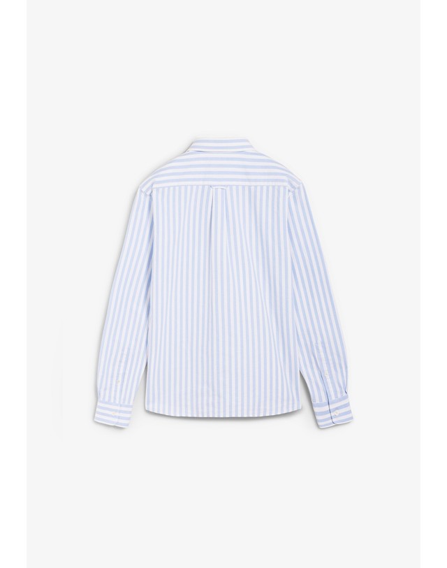 스칼퍼스 라코스테 스트라이프 로고 포켓 긴팔 셔츠 70646-camisa-logo-manga-larga-ss26-ib-bluestripes BLUE STRIPES 블루 착용컷