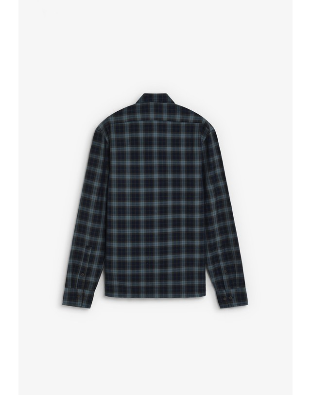 스칼퍼스 스캘퍼스 타탄 체크 긴팔 셔츠 68936-scwood-tartan-shirt-aw2627-navycheck NAVY CHECK 네이비 착용컷