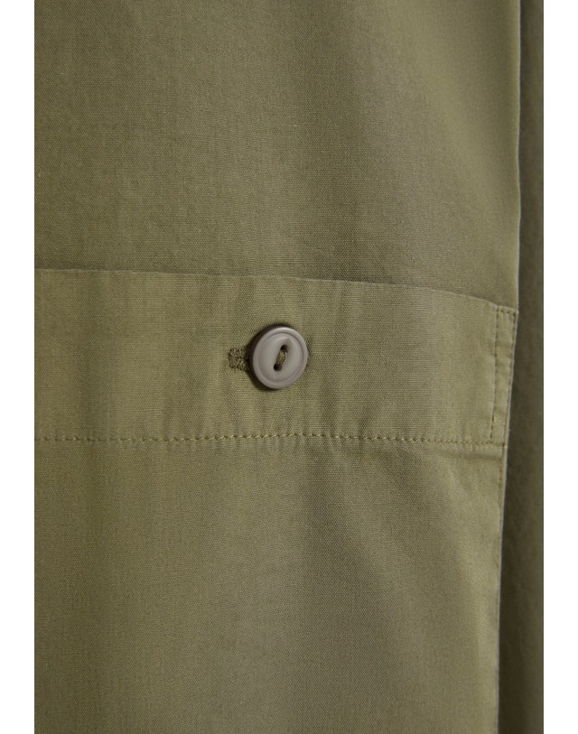 스칼퍼스 스캘퍼스 릴렉스핏 더블 포켓 긴팔 셔츠 70114-scpopelin-pocket-shirt-aw2627-khaki KHAKI 카키 착용컷