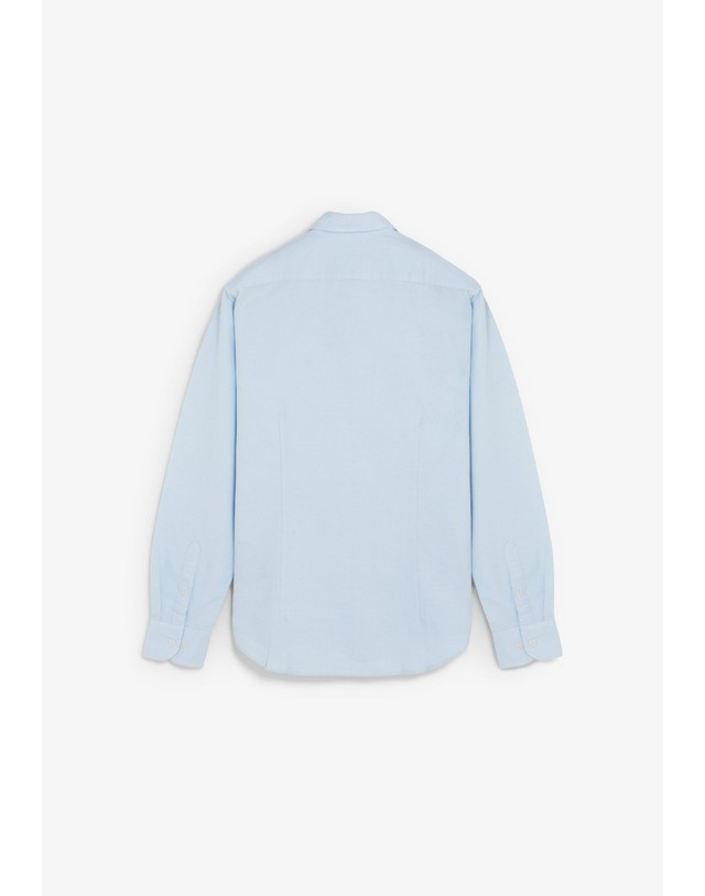 스칼퍼스 스캘퍼스 슬림핏 긴팔 옥스포드 셔츠 72419-scoxford-peach-bt-shirt-aw2627-skybluecheck SKYBLUE CHECK 블루 착용컷