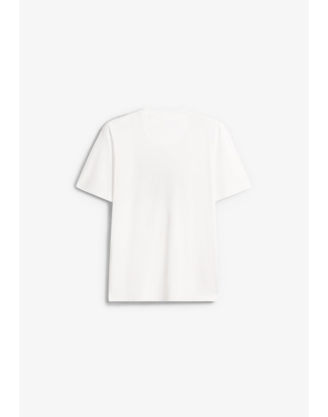 스칼퍼스 바버 포토 그래픽 크루넥 반팔 티셔츠 74263 WHITE 화이트 착용컷