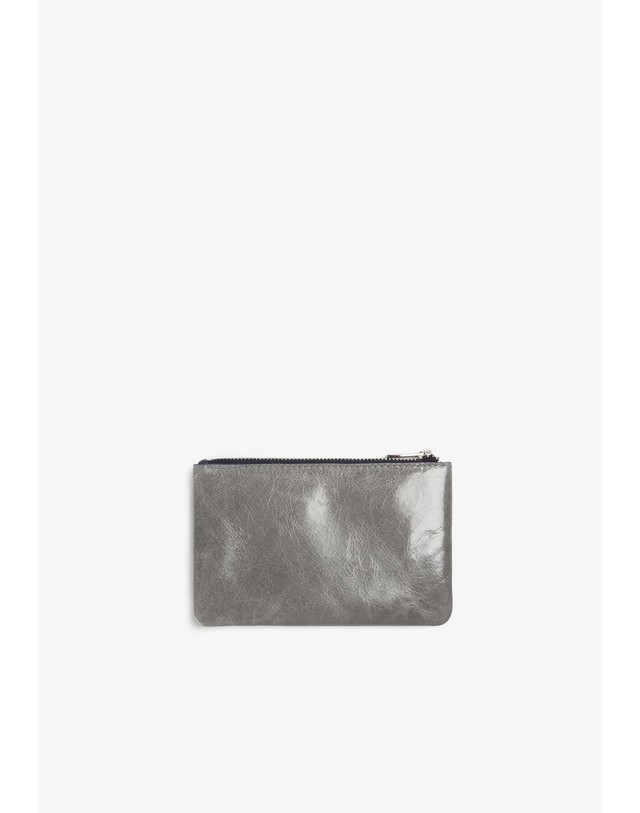 스칼퍼스 스캘퍼스 레더 메탈 포인트 지퍼 파우치 72945 NAVY/GREY 멀티컬러 착용컷