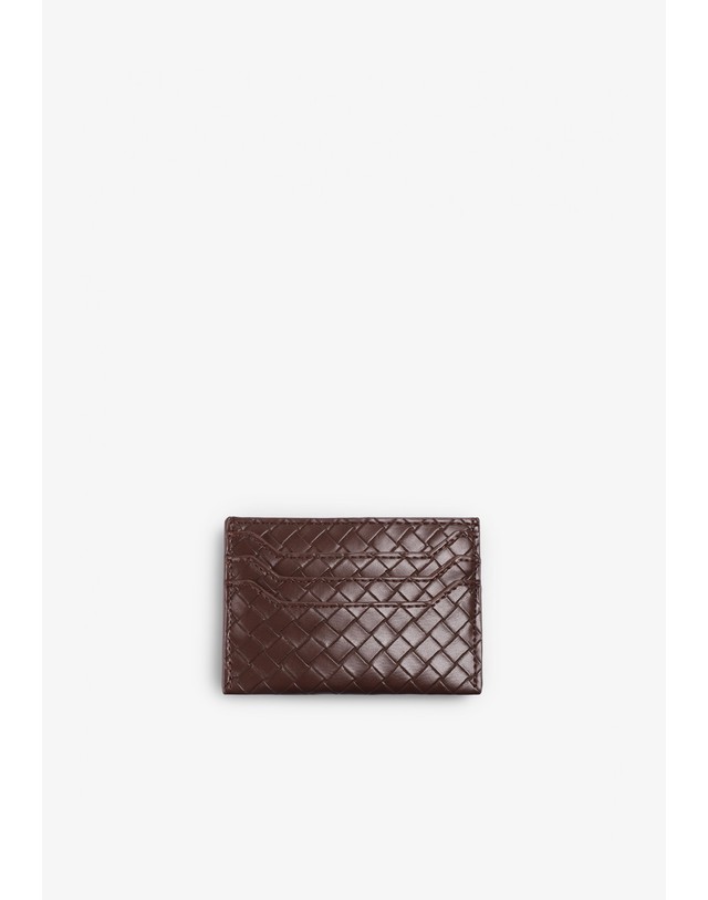 스칼퍼스 벡손더가드 우븐 멀티 포켓 카드 지갑 67889 DARK BROWN 초콜릿 착용컷
