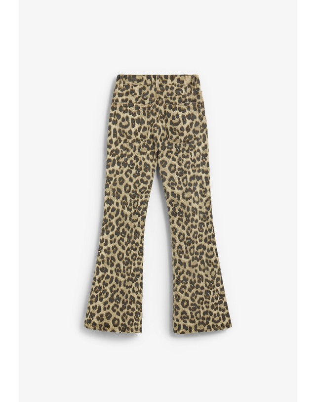 스칼퍼스 스캘퍼스 레오파드 프린트 부츠컷 청바지 72153 ANIMAL PRINT 멀티컬러 착용컷