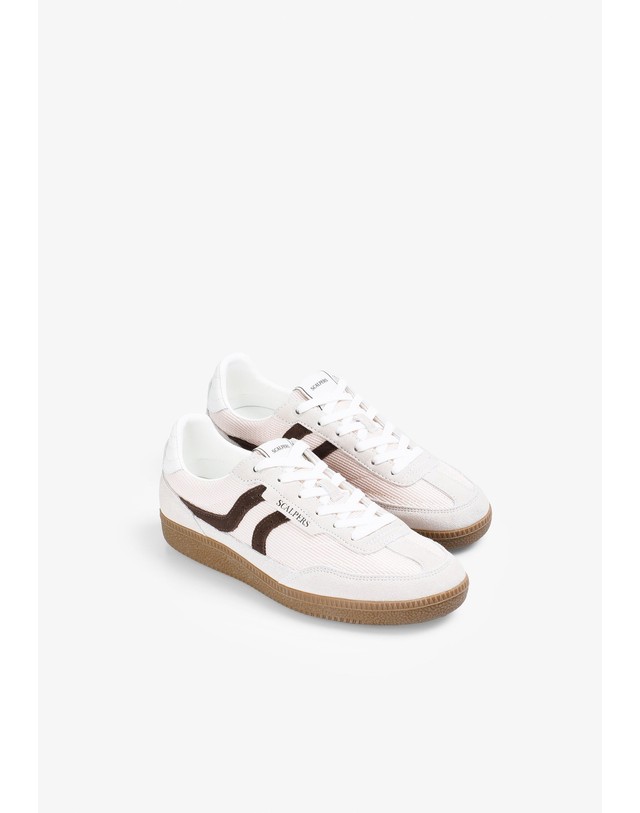 스칼퍼스 스캘퍼스 레트로 로우탑 스니커즈 62009 PINK/BROWN 멀티컬러 착용컷