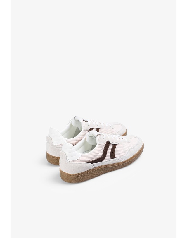 스칼퍼스 스캘퍼스 레트로 로우탑 스니커즈 62009 PINK/BROWN 멀티컬러 착용컷