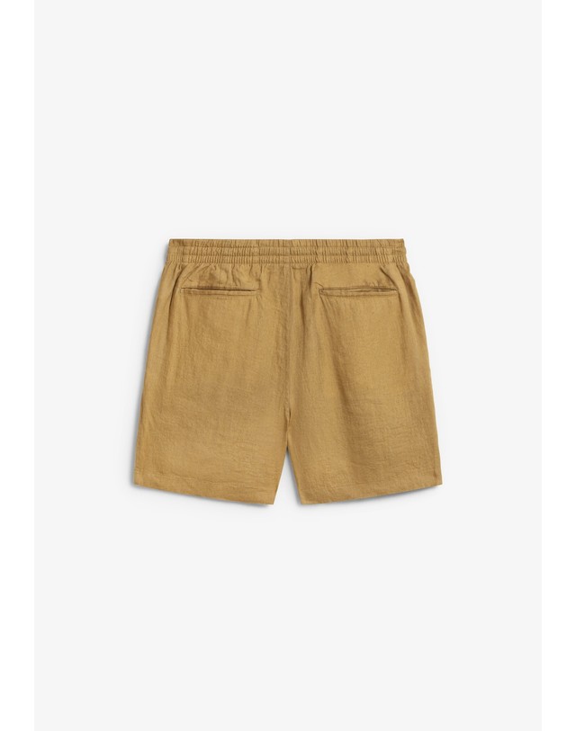 스칼퍼스 폴로 랄프 로렌 린넨 드로스트링 로고 반바지 72621 BROWN 카멜 착용컷