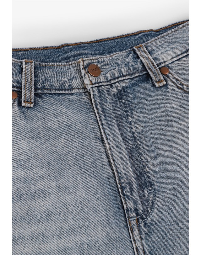 스칼퍼스 랭글러 5포켓 데님 버뮤다 반바지 72451 DENIM 블루 착용컷