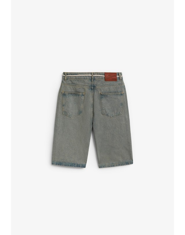 스칼퍼스 구디즈스포티브 빈티지 와이드핏 데님 반바지 72468 DENIM 블루 착용컷