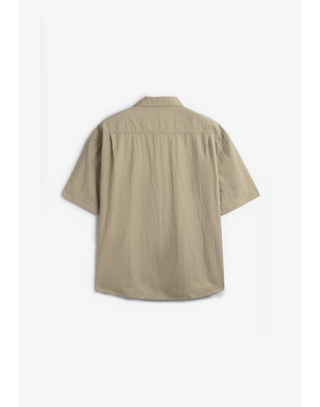 스칼퍼스 캐피 릴렉스핏 패치포켓 반팔 셔츠 74374 BEIGE 베이지 착용컷