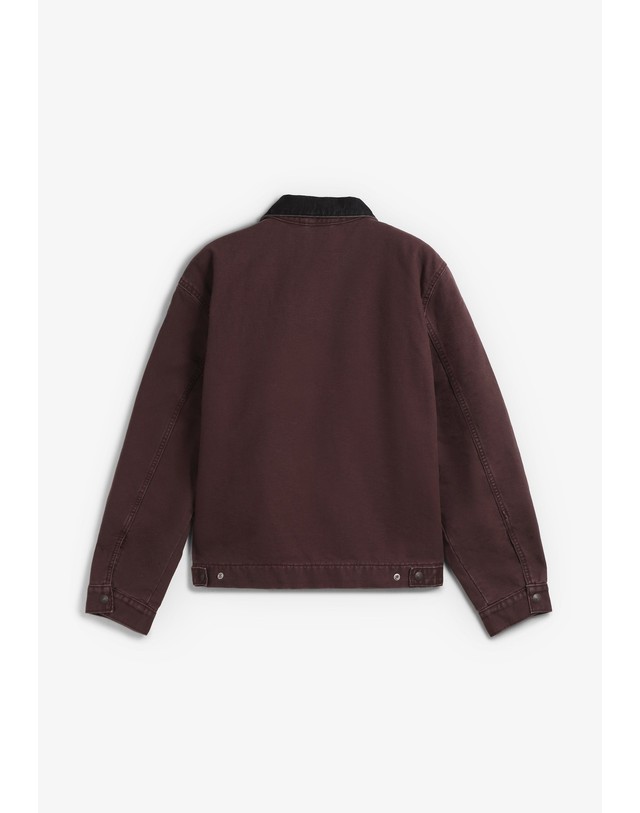 스칼퍼스 리바이스 셔츠 칼라 집업 워크 재킷 78533 BROWN 초콜릿 착용컷