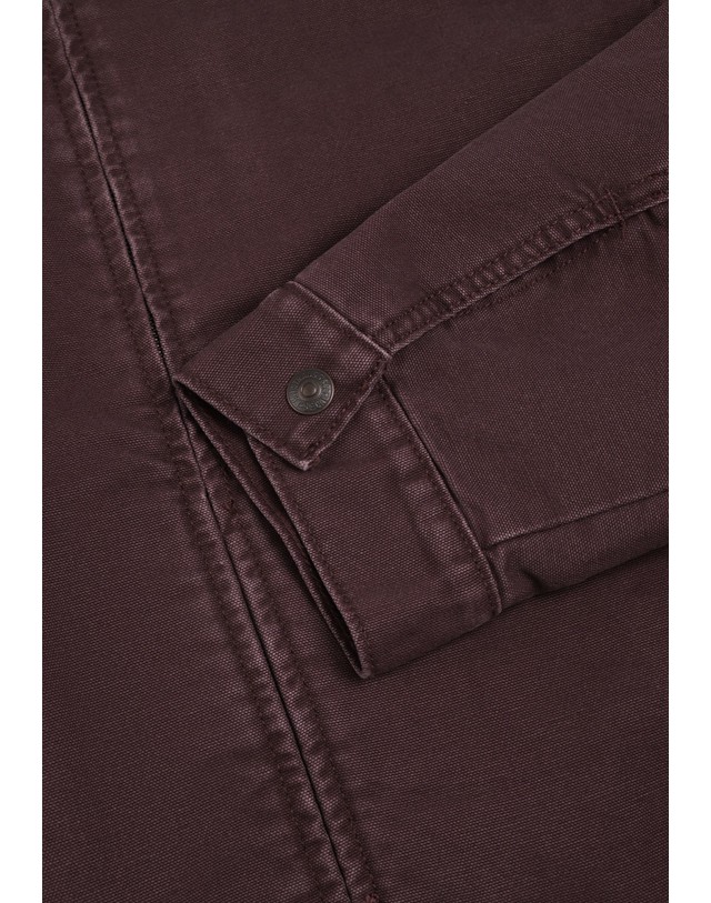 스칼퍼스 리바이스 셔츠 칼라 집업 워크 재킷 78533 BROWN 초콜릿 착용컷