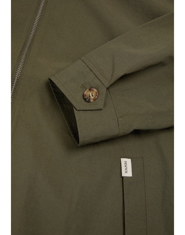스칼퍼스 스캘퍼스 칼라넥 집업 블루종 자켓 69066 DARK KHAKI 카키 착용컷