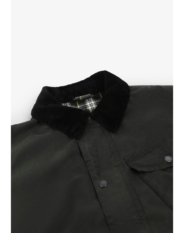 스칼퍼스 바버 왁스 코듀로이 칼라 멀티포켓 자켓 78907 KHAKI 그린 착용컷