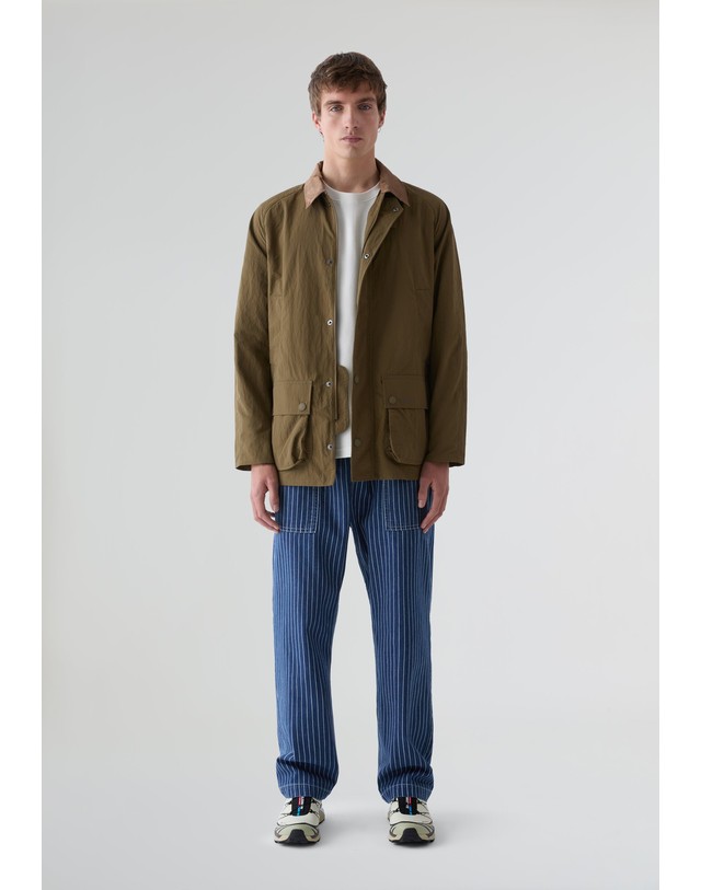 스칼퍼스 바버 샤워프루프 스냅버튼 포켓 자켓 74251 KHAKI 카키 착용컷