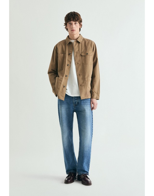 스칼퍼스 스캘퍼스 워시드 크롭핏 청바지 60179 BLUE DENIM 블루 착용컷