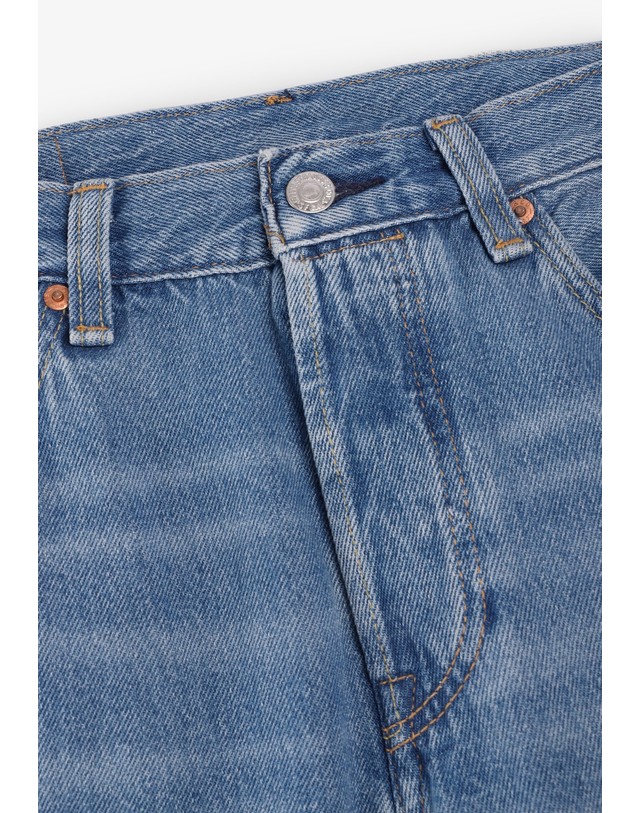 스칼퍼스 리바이스 스트레이트 버튼플라이 청바지 70430 DENIM 블루 착용컷