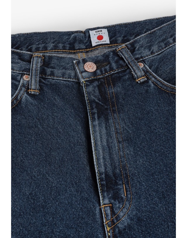스칼퍼스 에드윈 루즈핏 5포켓 스트레이트 청바지 78432 DENIM 네이비 착용컷