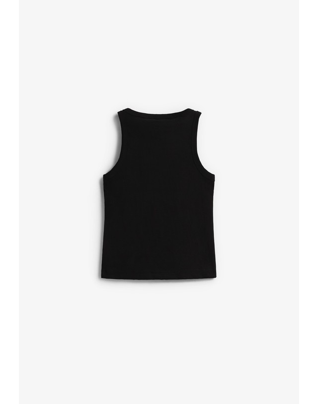 스칼퍼스 라감 펄 포인트 민소매 탱크탑 68302 BLACK 블랙 착용컷