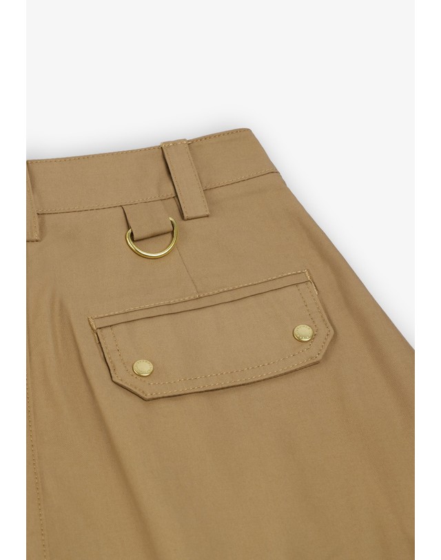 스칼퍼스 바버 A라인 카고 포켓 미디 스커트 78894 BEIGE 베이지 착용컷