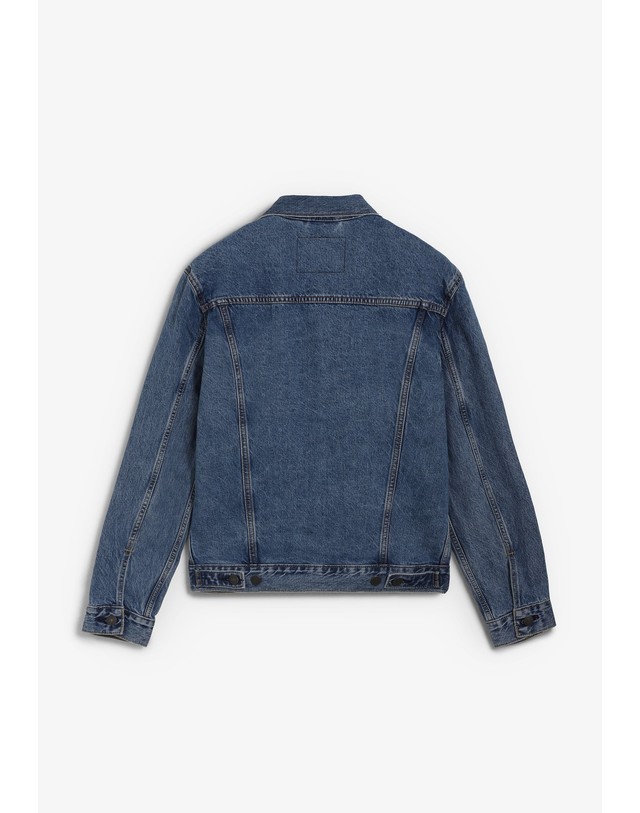 스칼퍼스 리바이스 남성 트러커 데님 자켓 70446 DENIM 블루 착용컷