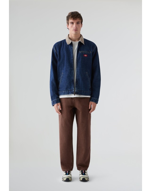 스칼퍼스 디키즈 코듀로이 칼라 페인터 데님 자켓 70573 INDIGO 네이비 착용컷