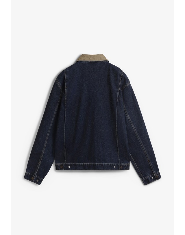 스칼퍼스 디키즈 코듀로이 칼라 페인터 데님 자켓 70573 INDIGO 네이비 착용컷