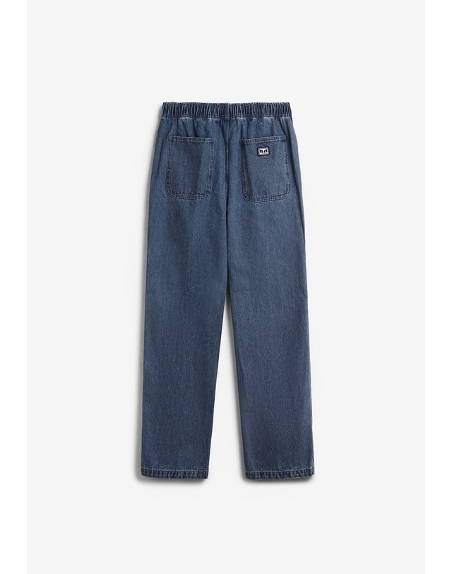 스칼퍼스 오베이 이지핏 와이드 데님 팬츠 65133 DENIM 블루 착용컷