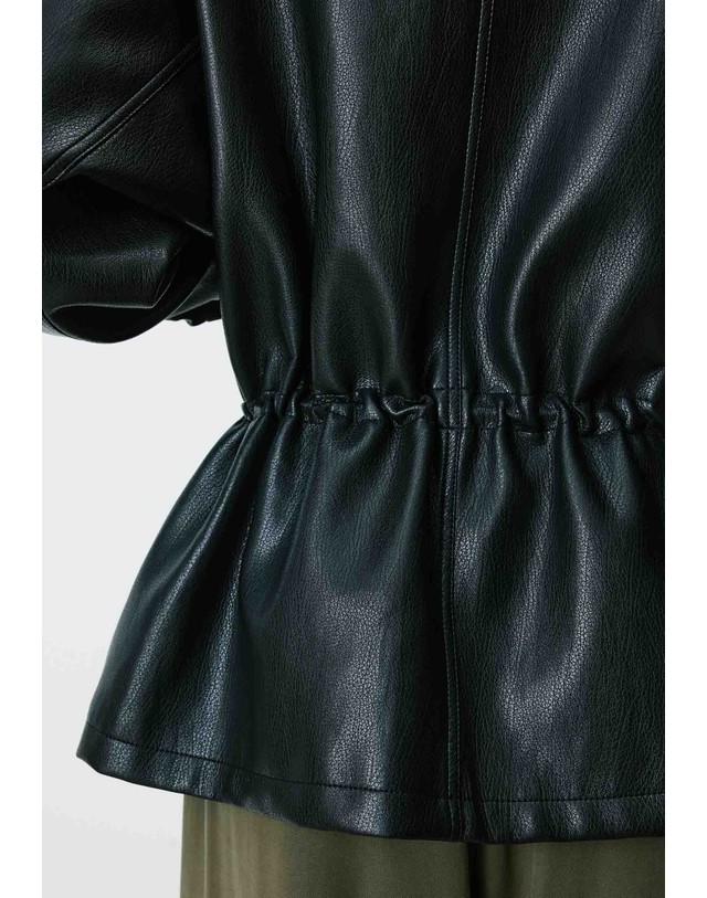 스칼퍼스 그레이스앤밀라 퍼널넥 탭 집업 오버핏 자켓 74751 BLACK 블랙 착용컷