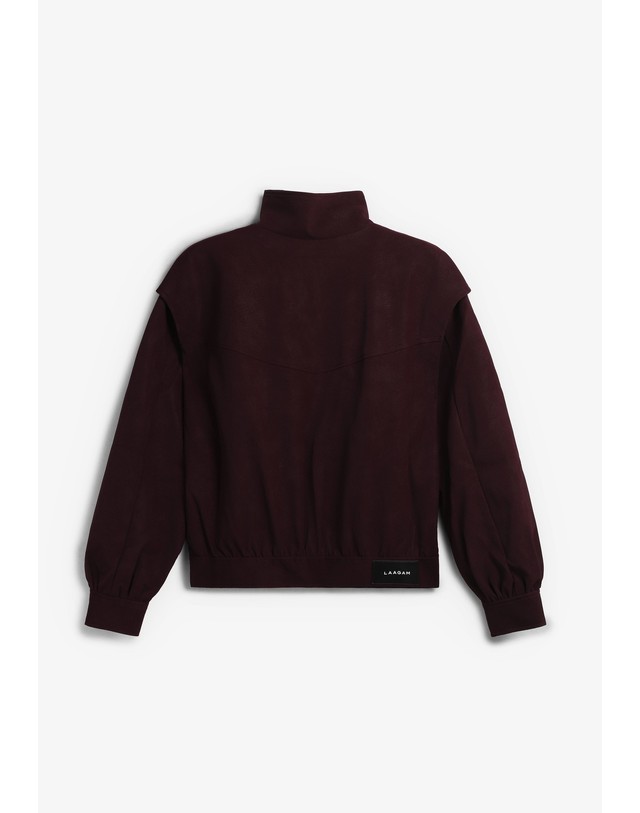 스칼퍼스 라감 벨트 봄버 집업 자켓 74707 BURGUNDY 레드 착용컷