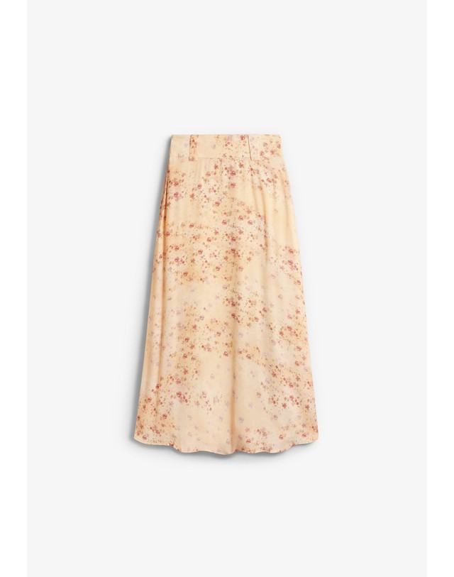 스칼퍼스 바쉬 플로럴 프린트 롱 스커트 68432 OFF WHITE 아이보리 착용컷