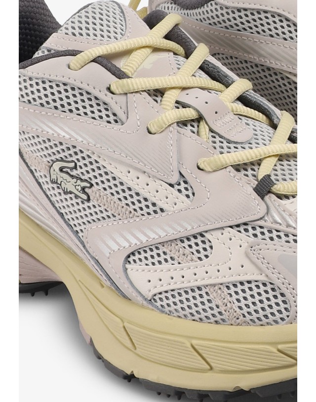 스칼퍼스 라코스테 L003 네오 샷 청키 스니커즈 70635 OFF WHITE/GREY 멀티컬러 착용컷