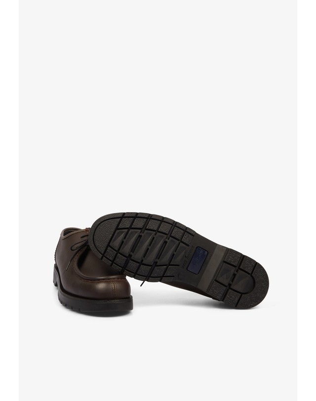 스칼퍼스 클레망 타이롤리안 레더 더비화 47931 BLACK/BROWN 초콜릿 착용컷